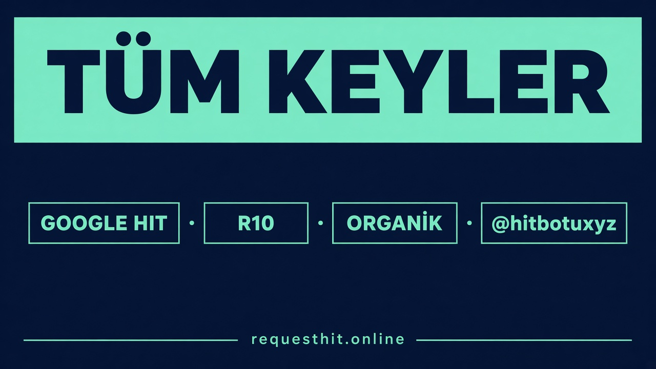 Request Hitbotu afişi 8 — Sıralama senin. Request hit, live cookie, kafaya alır, hemen yaz @hitbotuxyz. tr.requesthit.online